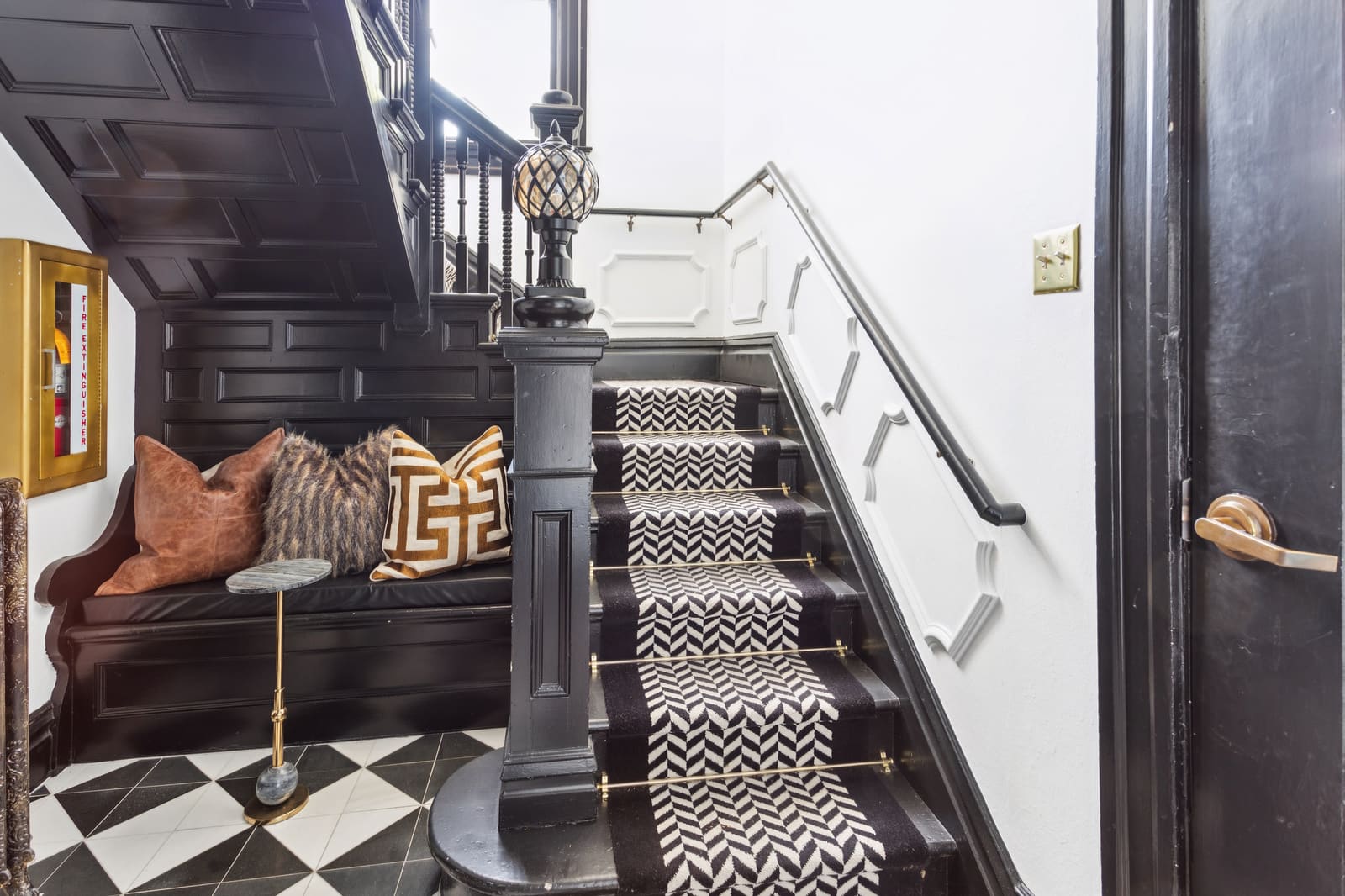 Harrell House foyer stair