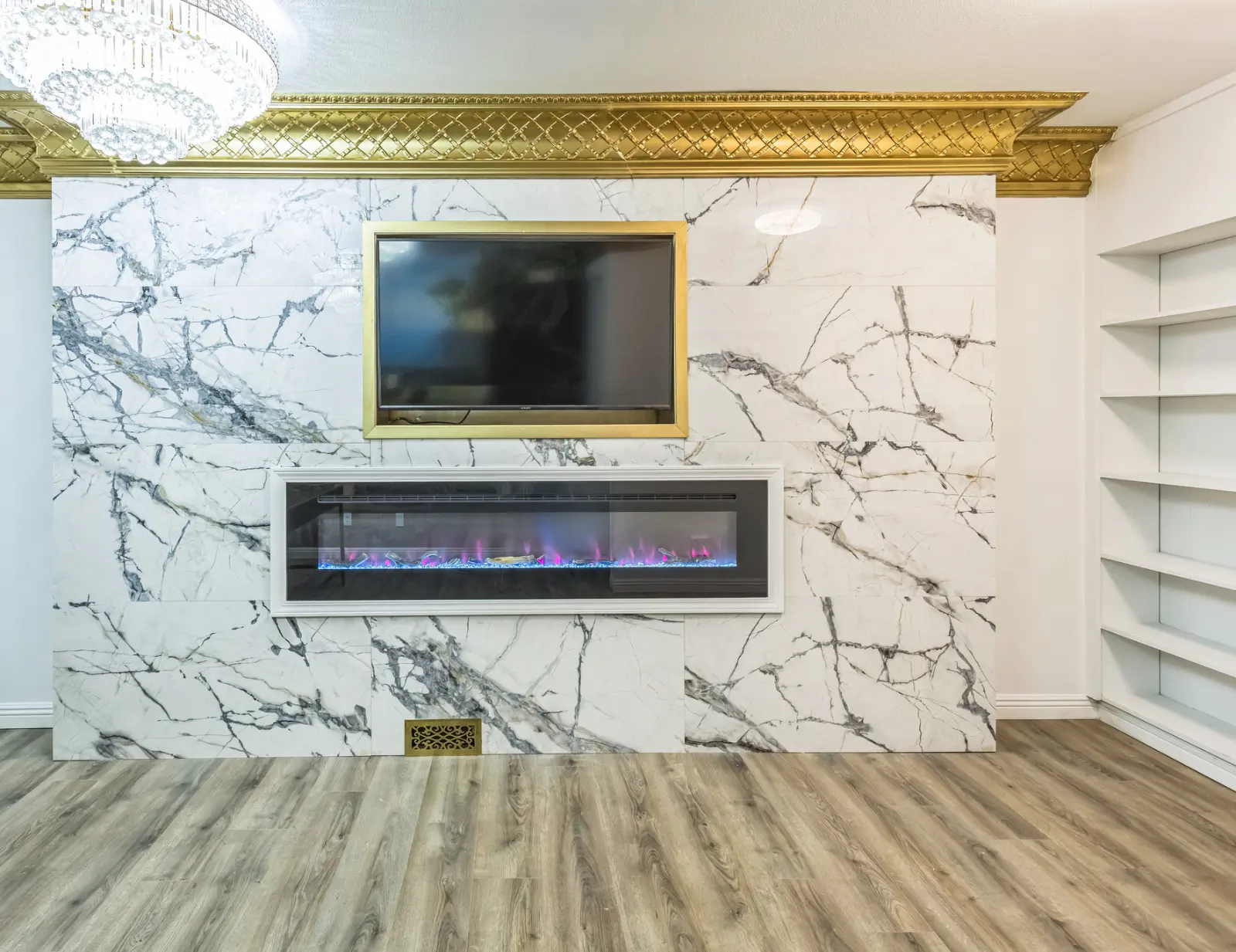 200 N 23rd St, office suite with marble fireplace wall